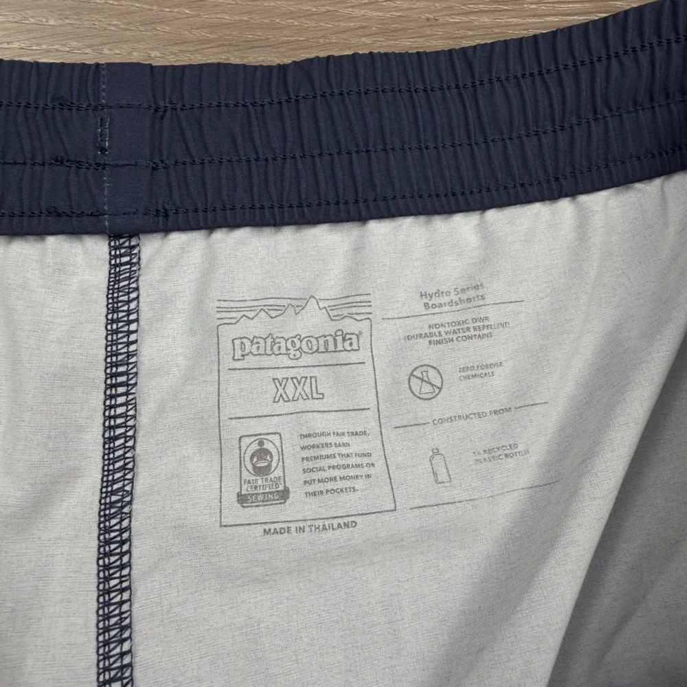 Patagonia Mens Hydro Series Boardshorts Colorblock Navy Teal XXL